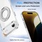 Clear Magnetic Case with Ring Stand for various Apple iPhone 17, 16, 15 Models, Fit for MagSafe, Shock Absorption Bumper, Soft Flexible TPU, Shock Resistant, Fingerprint Resistant, Protection